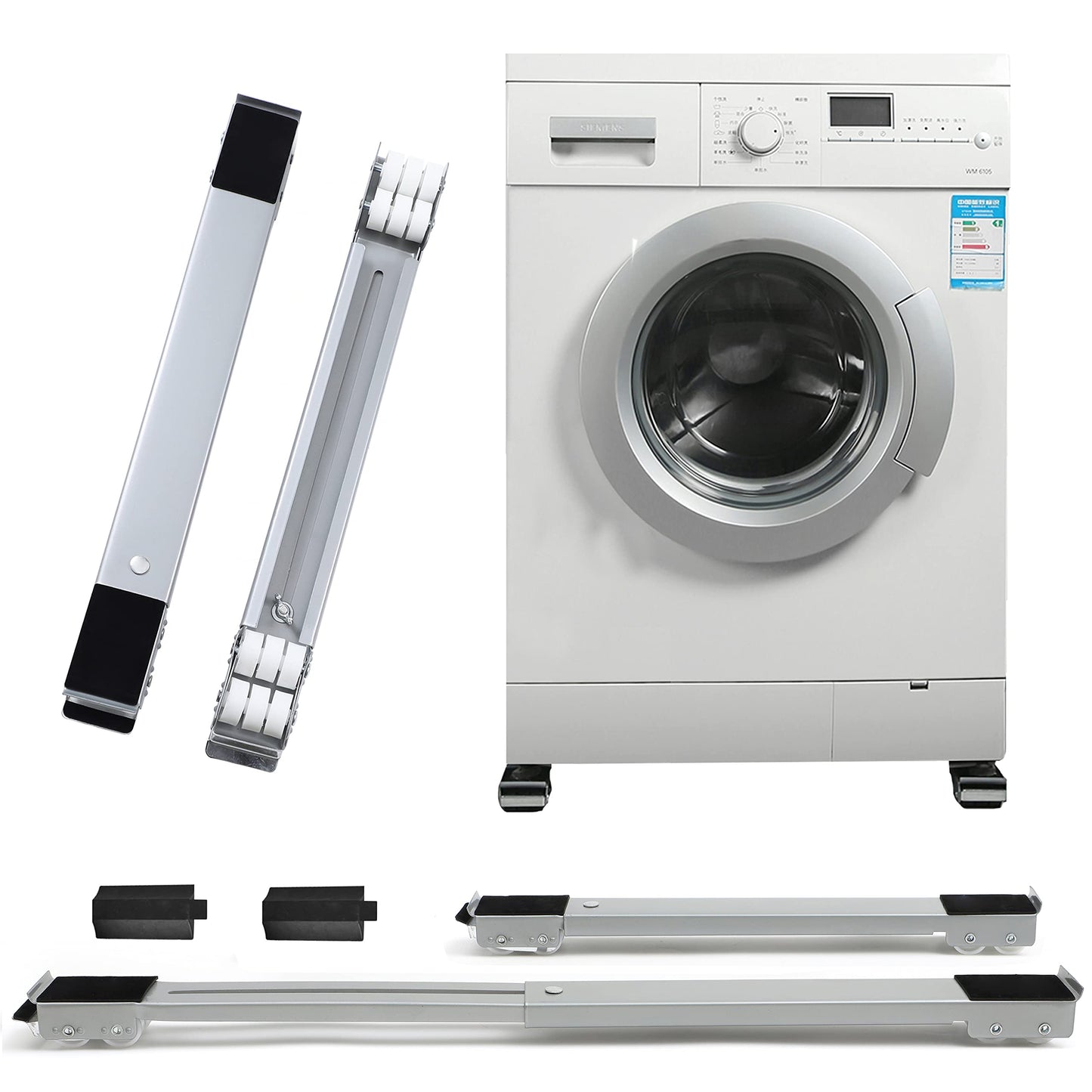 BASES AJUSTABLES PARA MOVER ELECTRODOMESTICOS CON FRENOS