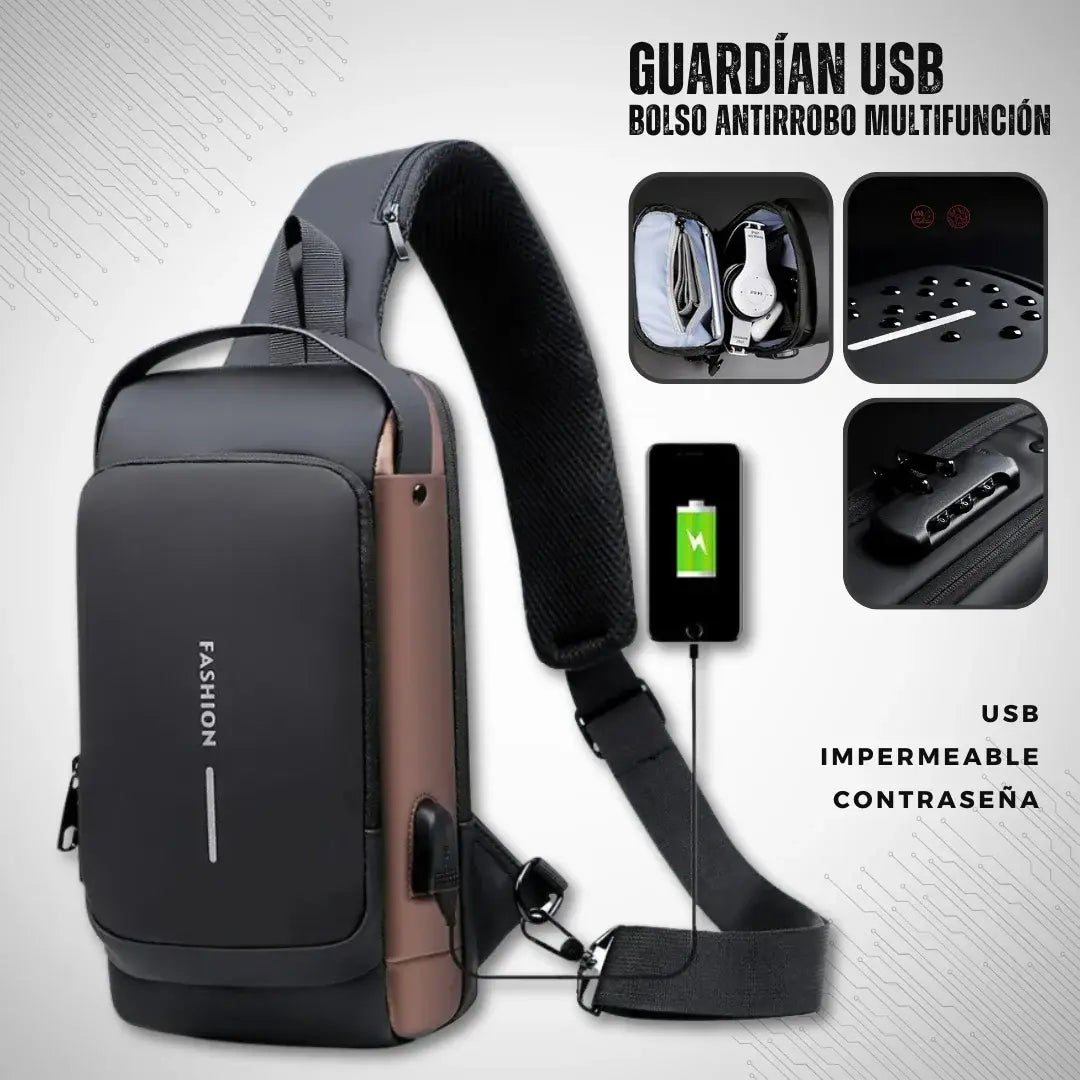 Mochila Antirrobo Impermeable con Carga USB | Grado Militar, Calidad Superior