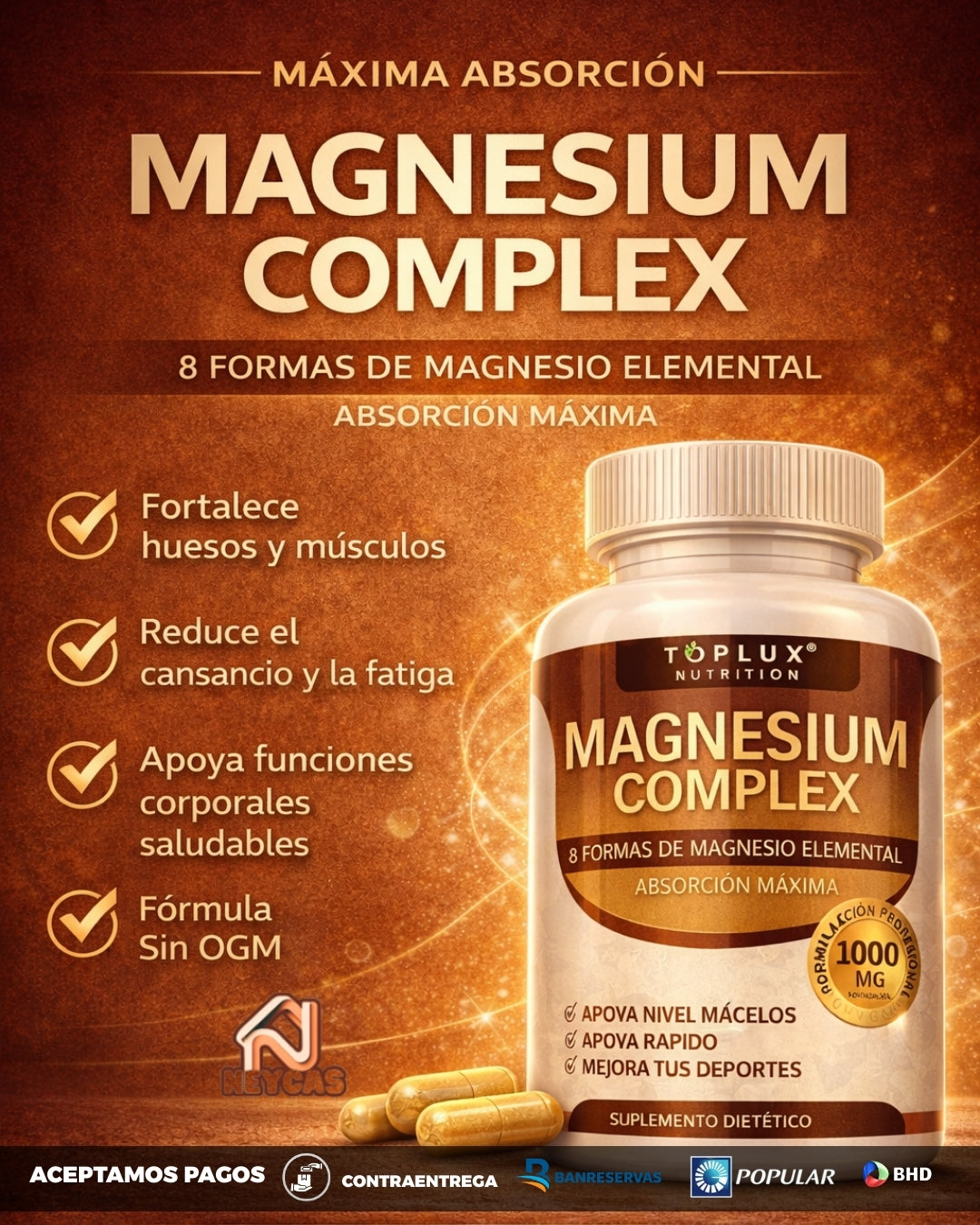Magnesium Complex 1000 mg | El Magnesio Completo que tu Cuerpo Necesita