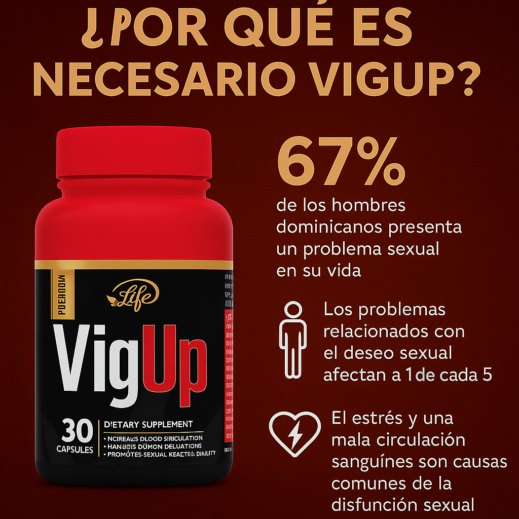 VigUp | Fórmula Premium para Potencia y Vitalidad Masculina