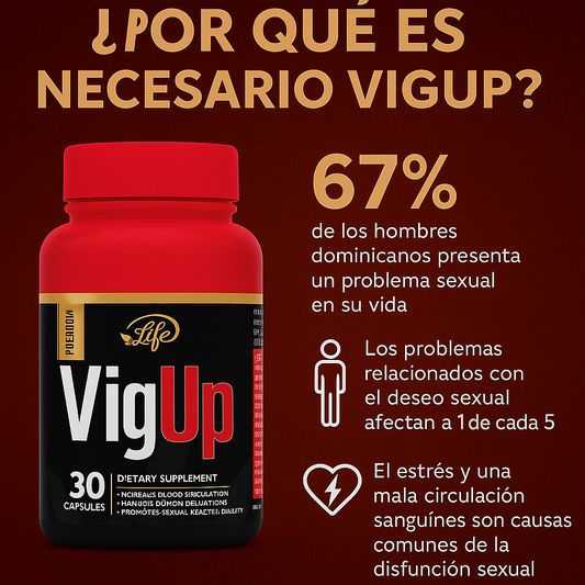 VigUp | Fórmula Premium para Potencia y Vitalidad Masculina