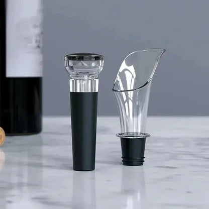 DESTAPADOR DE VINOS AUTOMÁTICO JUEGO DE 4 PIEZAS - SACA CORCHOS, DESTAPADOR, DISPENSADOR Y SELLADOR.