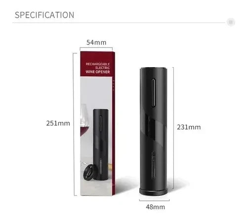 DESTAPADOR DE VINOS AUTOMÁTICO JUEGO DE 4 PIEZAS - SACA CORCHOS, DESTAPADOR, DISPENSADOR Y SELLADOR.