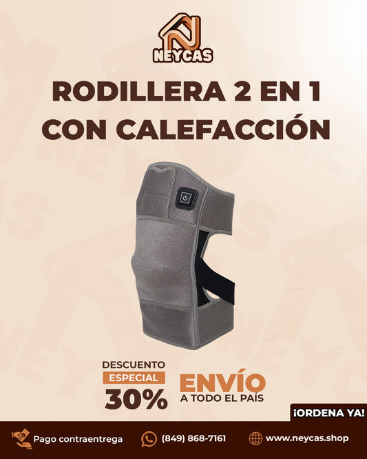 Rodillera 2 en 1 con Calefacción ThermoKnee™ | Recupera tu Movimiento con Esta Rodillera con Calefacción