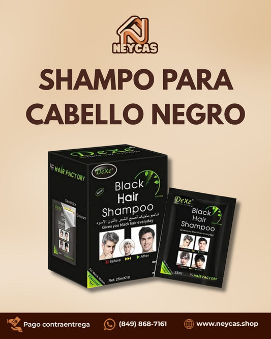 Shampoo para Cabello Negro BlackCare™ (20 Sobres) | Tonifica, Realza el color negro y Mejora tu Look Natural