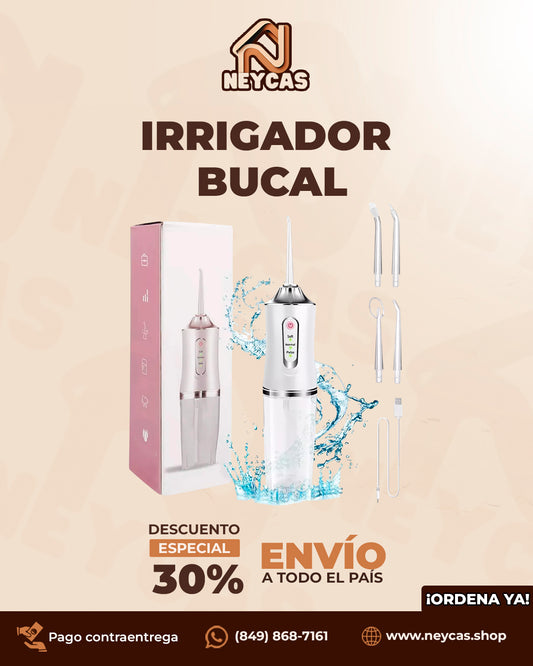 Irrigador Bucal CleanJet™ | Hasta 30 días de limpieza profunda con una sola carga