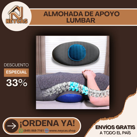 ALMOHADA DE SOPORTE LUMBAR PARA EL DOLOR Y LA FATIGA