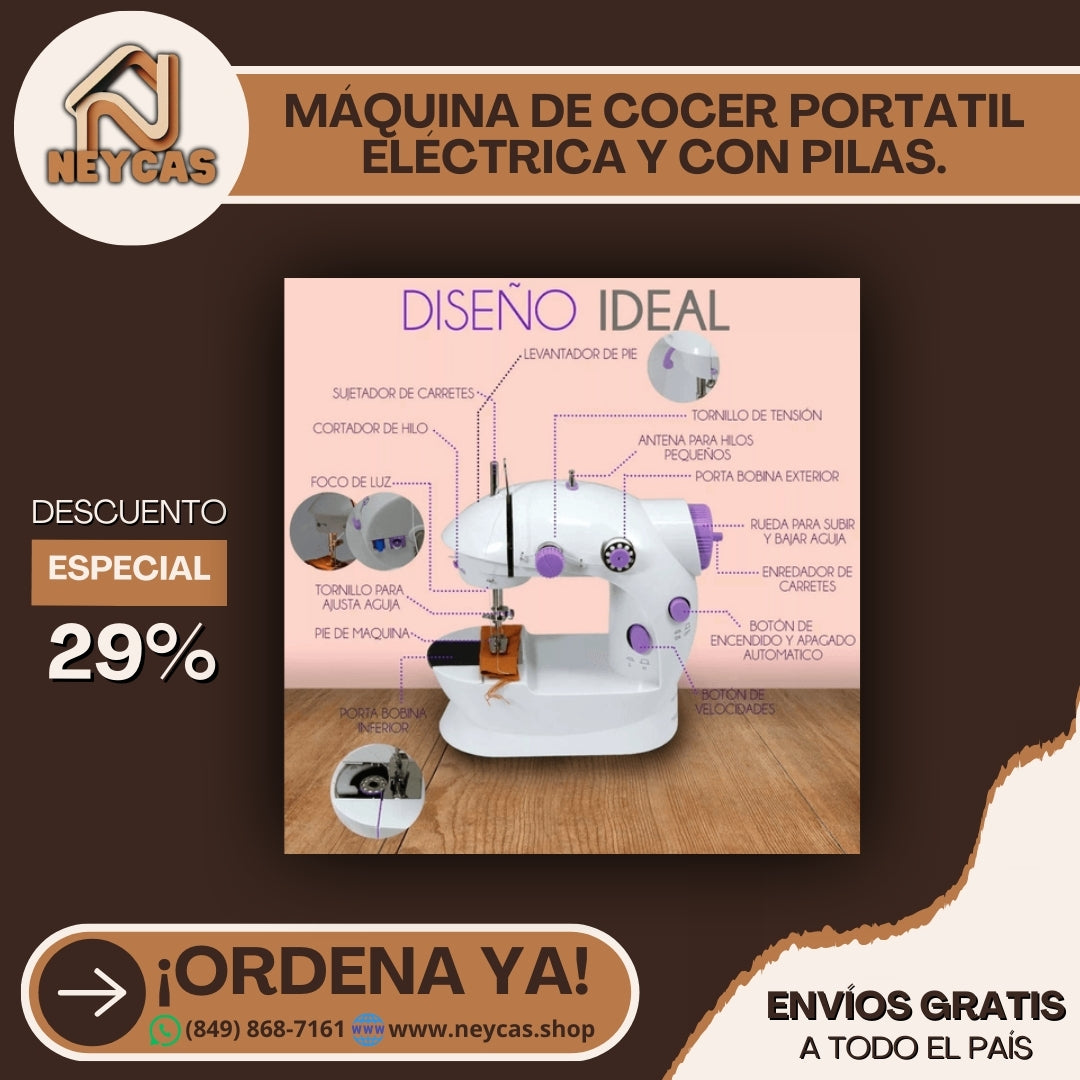 MÁQUINA DE COSER PORTATIL