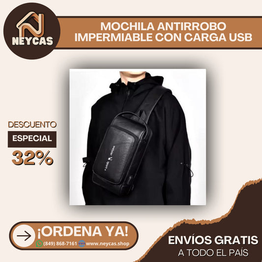 Mochila Antirrobo Impermeable con Carga USB | Grado Militar, Calidad Superior
