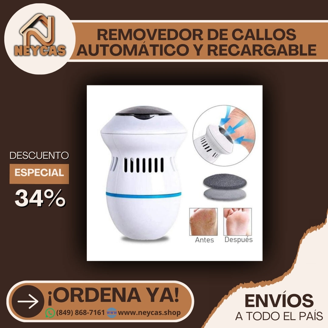 REMOVEDOR DE CALLOS AUTOMÁTICA Y RECARGABLE